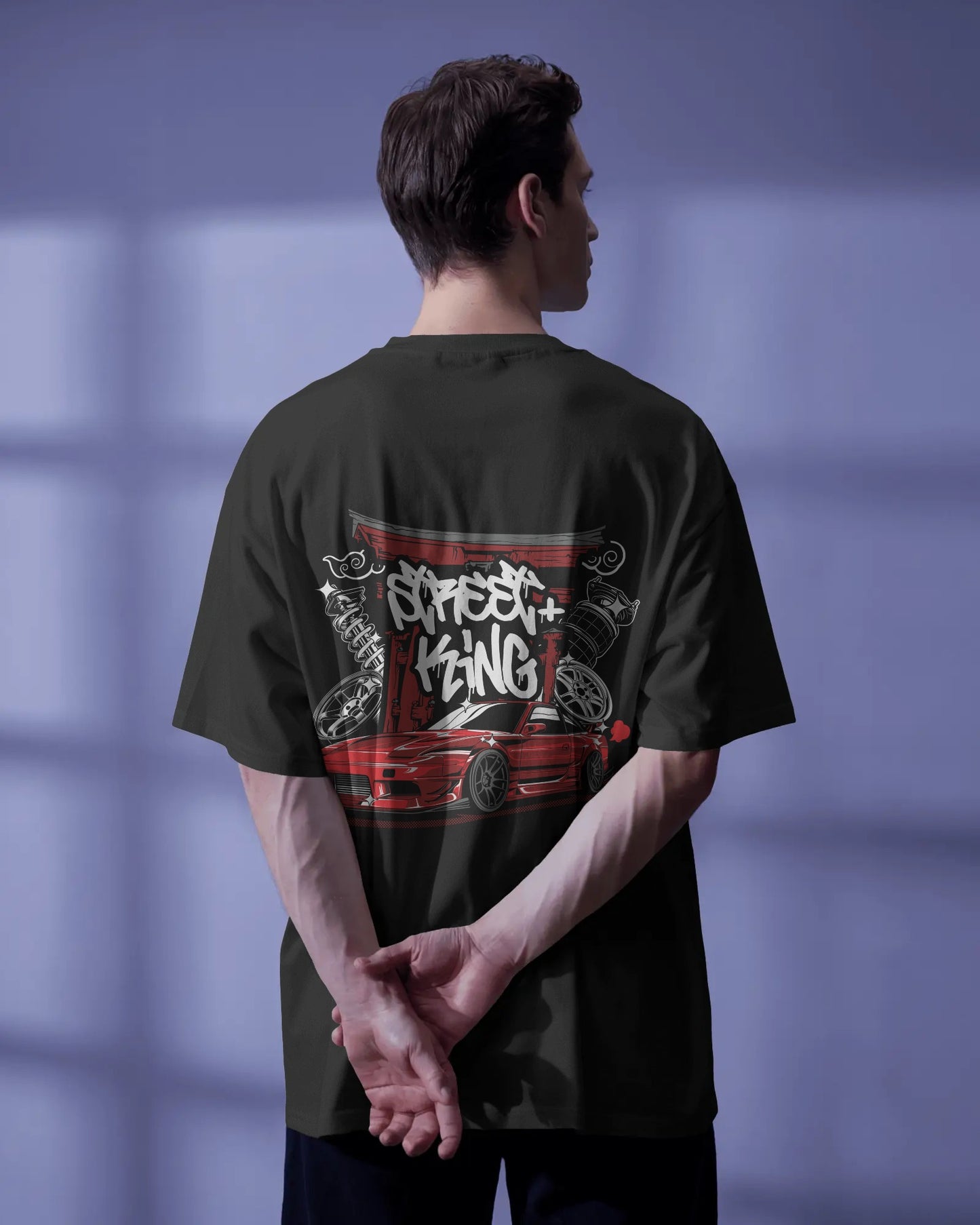 Street King – Black Oversized T-Shirt | Pure Cotton | Street Minimal Grunge