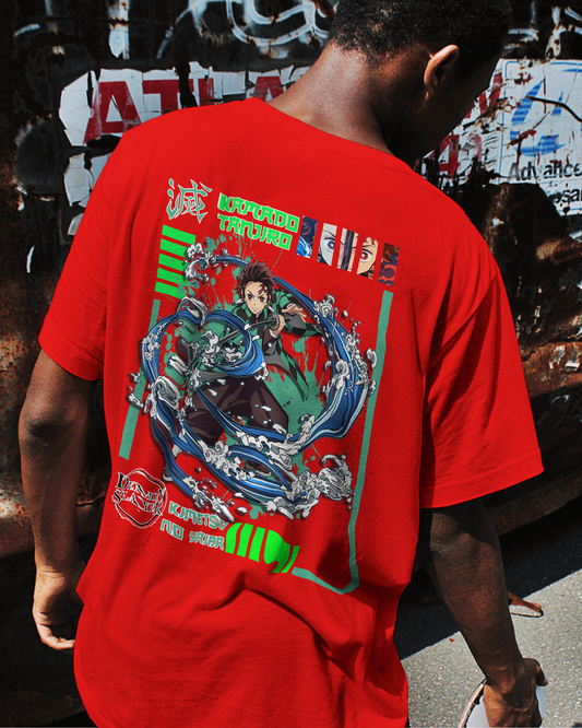 "Demonslayer" Slay it well Downshoulder T-Shirt – Pure Cotton