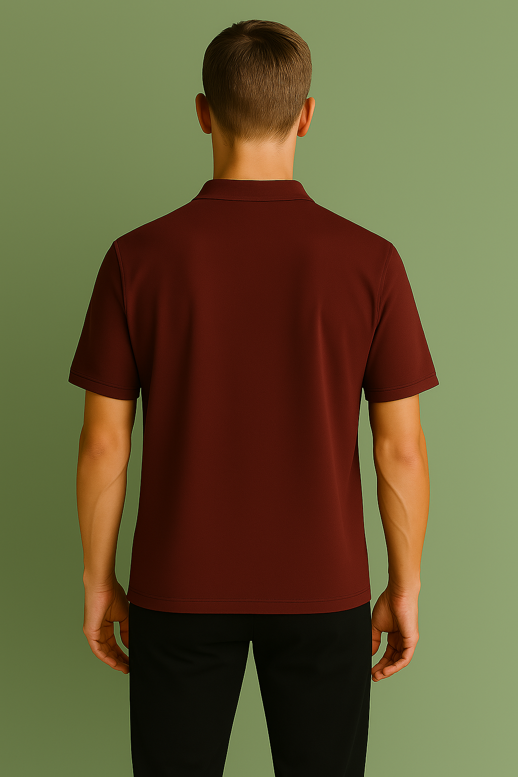Rebelroarr Premium Pure Cotton Maroon Polo T-Shirt for Men