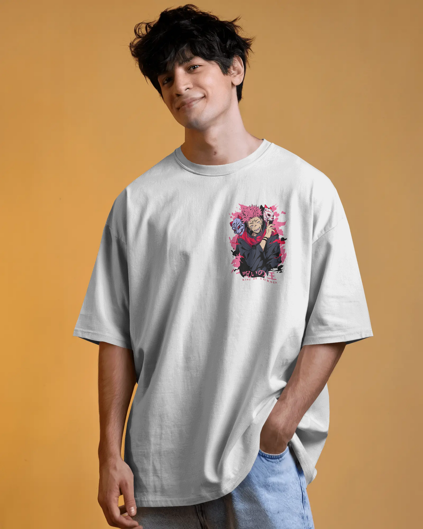 Graffiti Skull Downshoulder T-Shirt – Pure Cotton