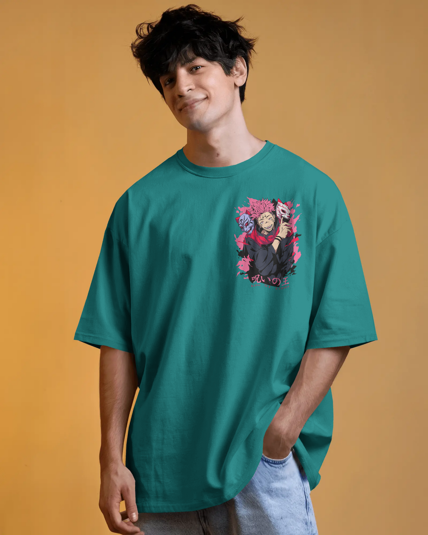 Graffiti Skull Downshoulder T-Shirt – Pure Cotton