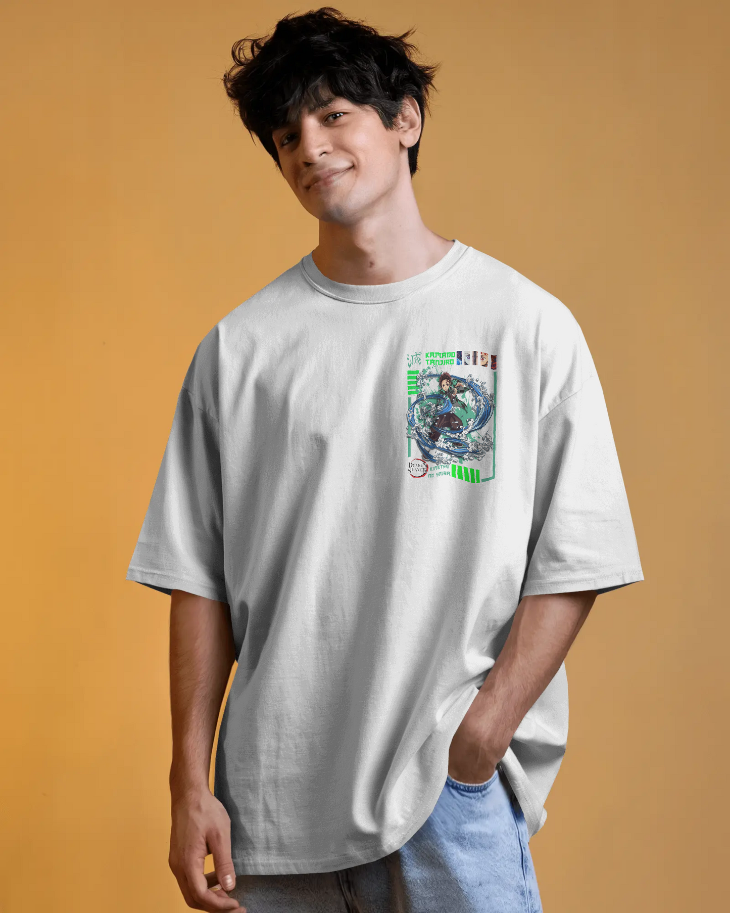 "Demonslayer" Slay it well Downshoulder T-Shirt – Pure Cotton