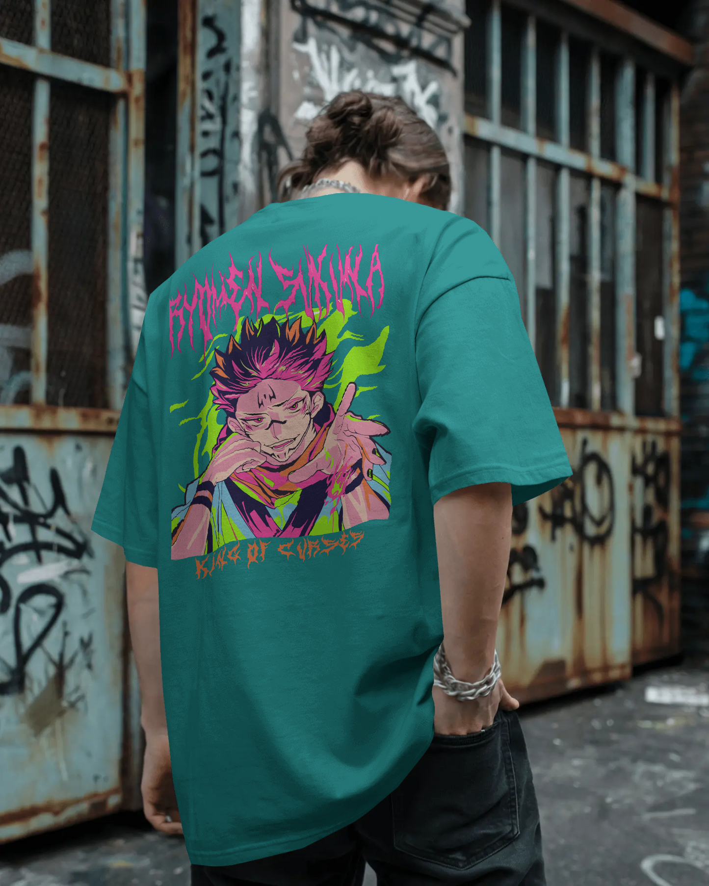 Bubble Scream – Oversized Pop Art T-Shirt | Pure Cotton | Colorful Down Shoulder Fit