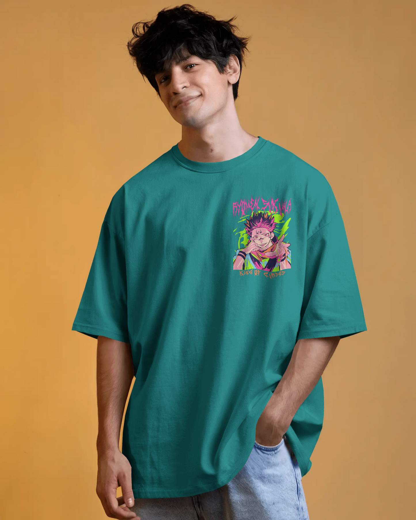 Bubble Scream – Oversized Pop Art T-Shirt | Pure Cotton | Colorful Down Shoulder Fit