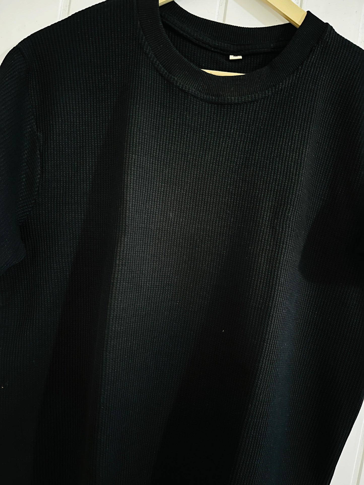 Classic Waffle Knit Regularsize Tee – 100% Cotton Comfort