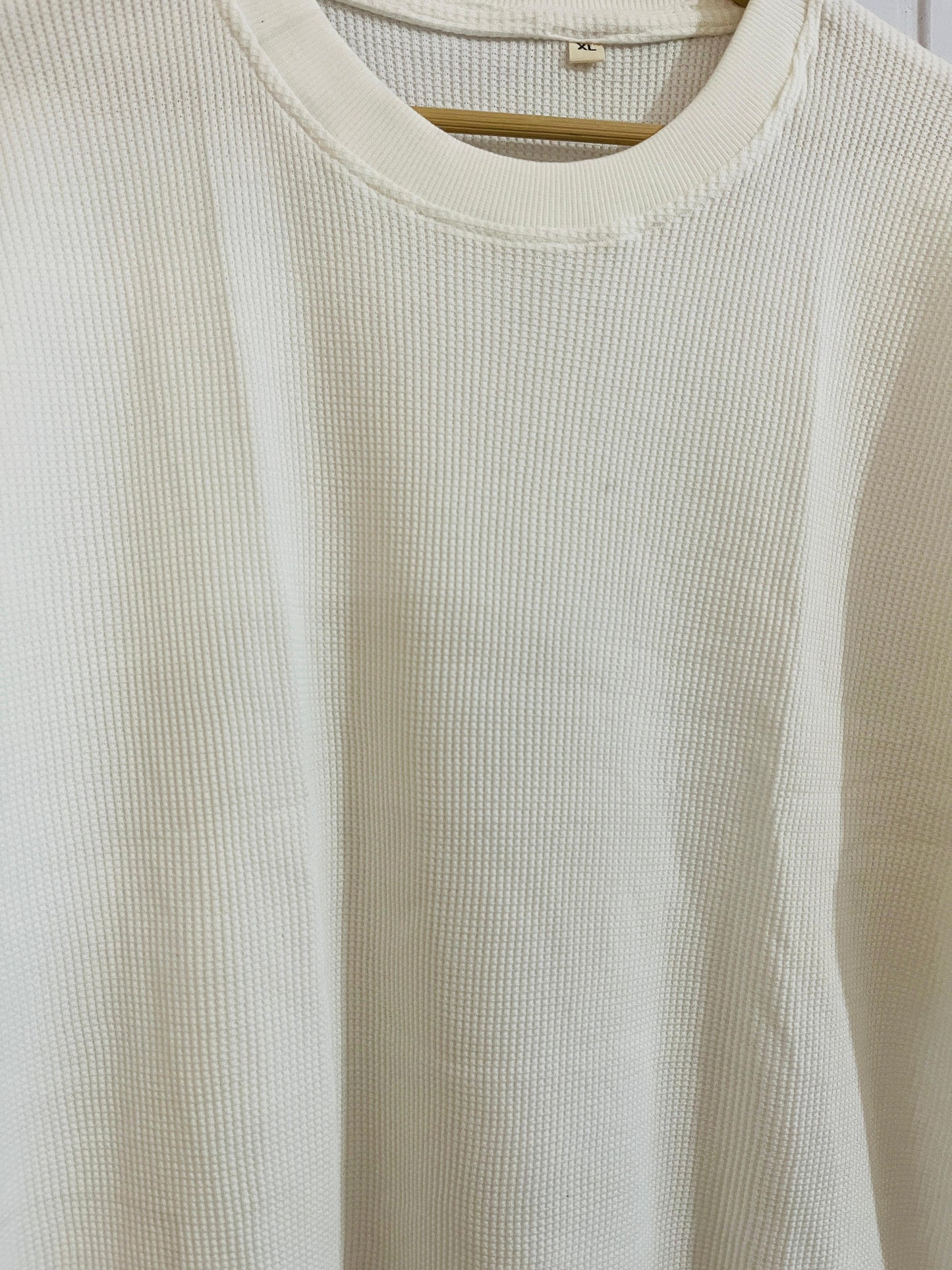 Classic Waffle Knit Regularsize Tee – 100% Cotton Comfort