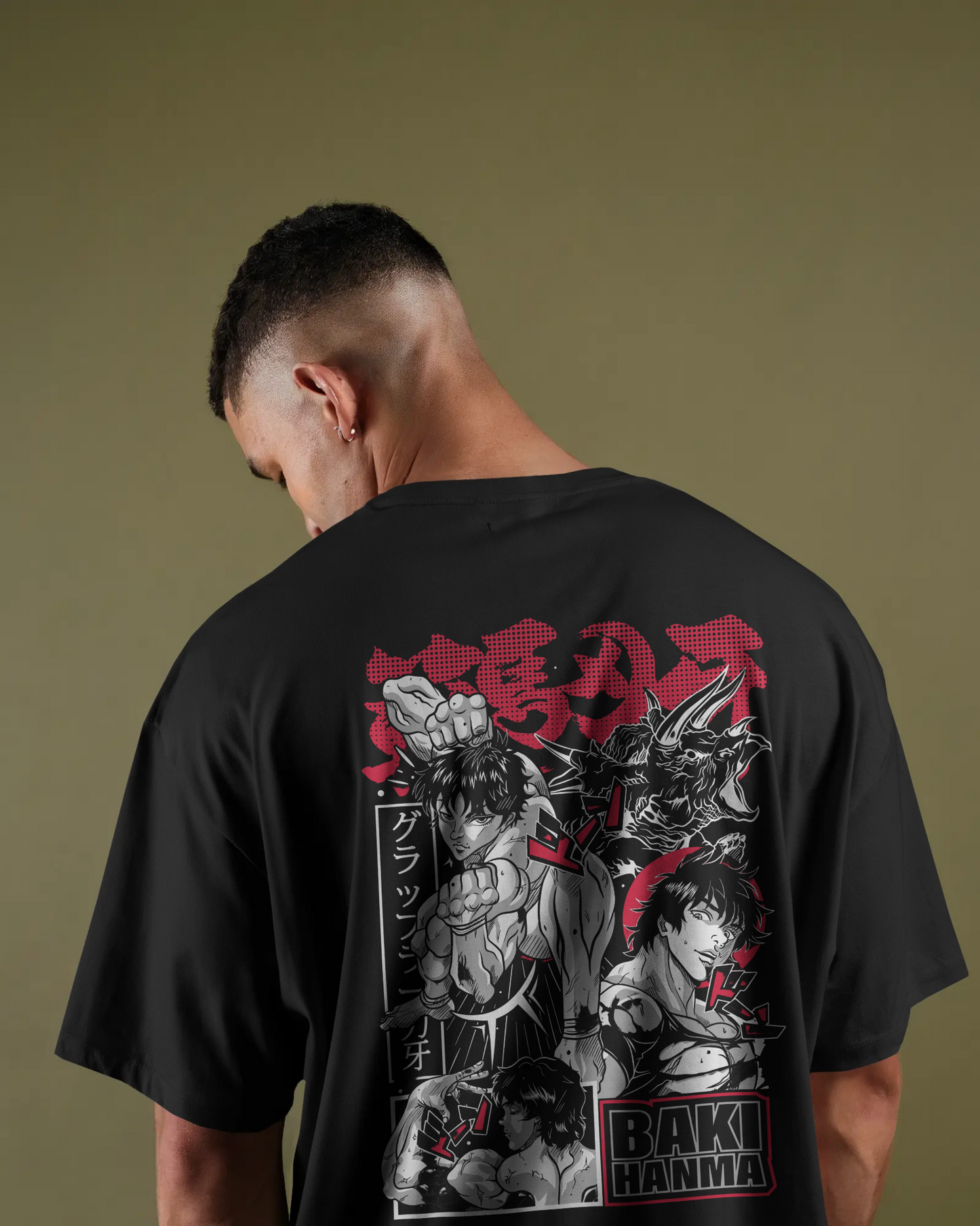 BAKI HANMA STREET FIGHTER GRAPHIC TEE - PURE COTTON