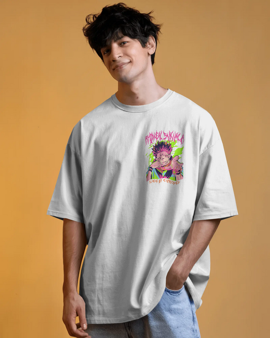 Bubble Scream – Oversized Pop Art T-Shirt | Pure Cotton | Colorful Down Shoulder Fit
