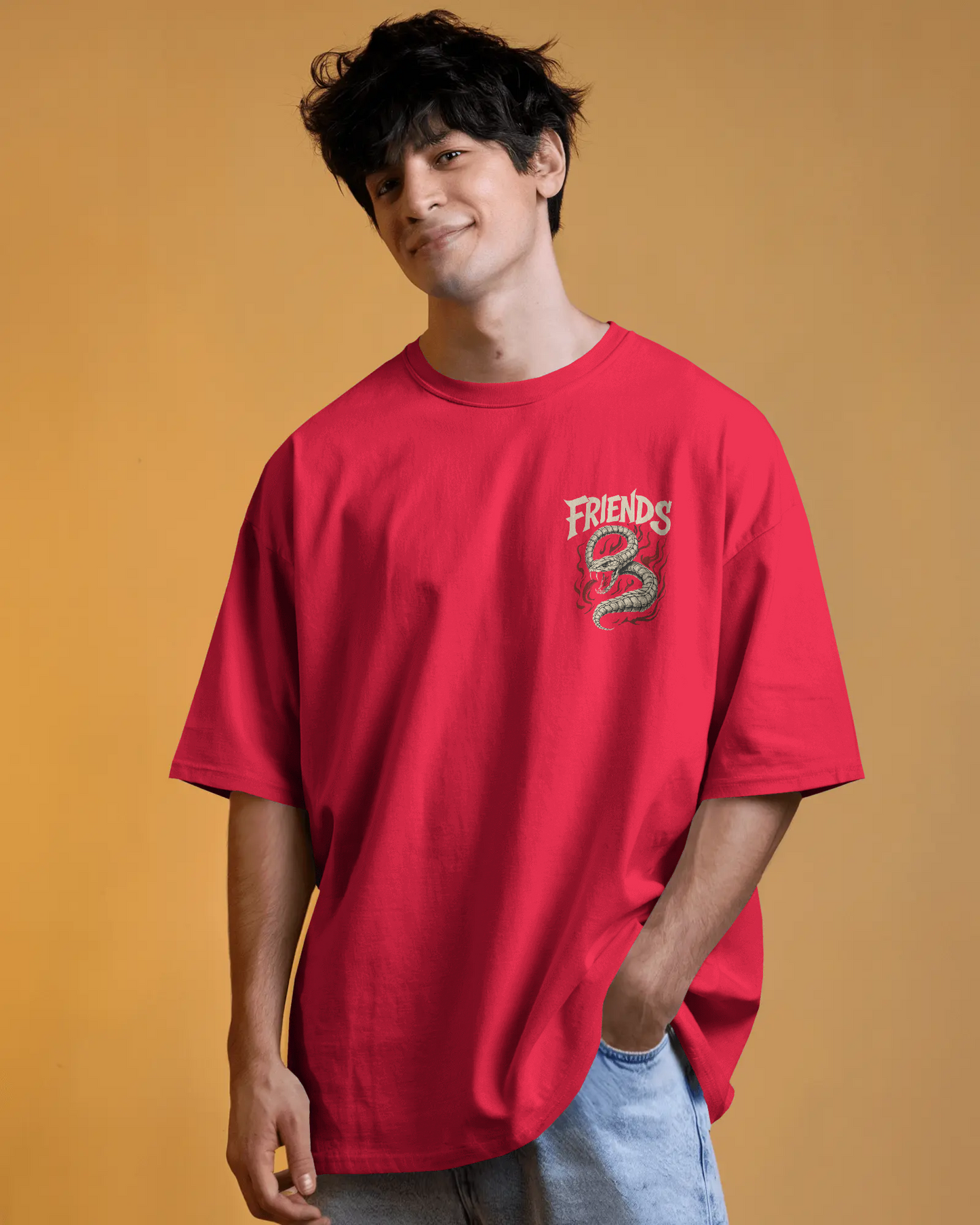 Snakes!"Dragon Rage" Black Down Shoulder T-Shirt – Pure Cotton