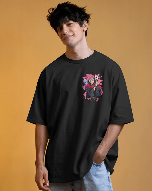 Graffiti Skull Downshoulder T-Shirt – Pure Cotton