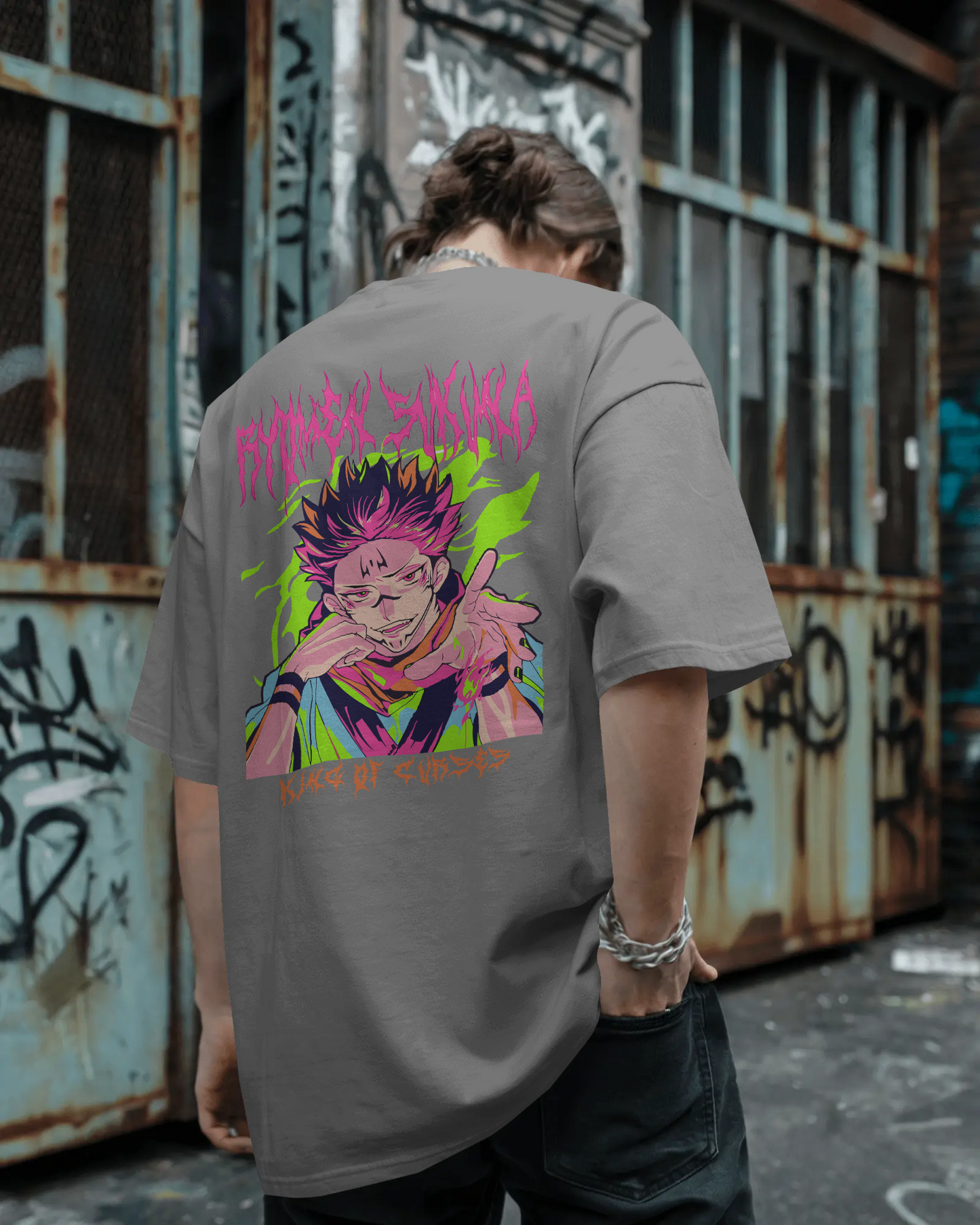 Bubble Scream – Oversized Pop Art T-Shirt | Pure Cotton | Colorful Down Shoulder Fit