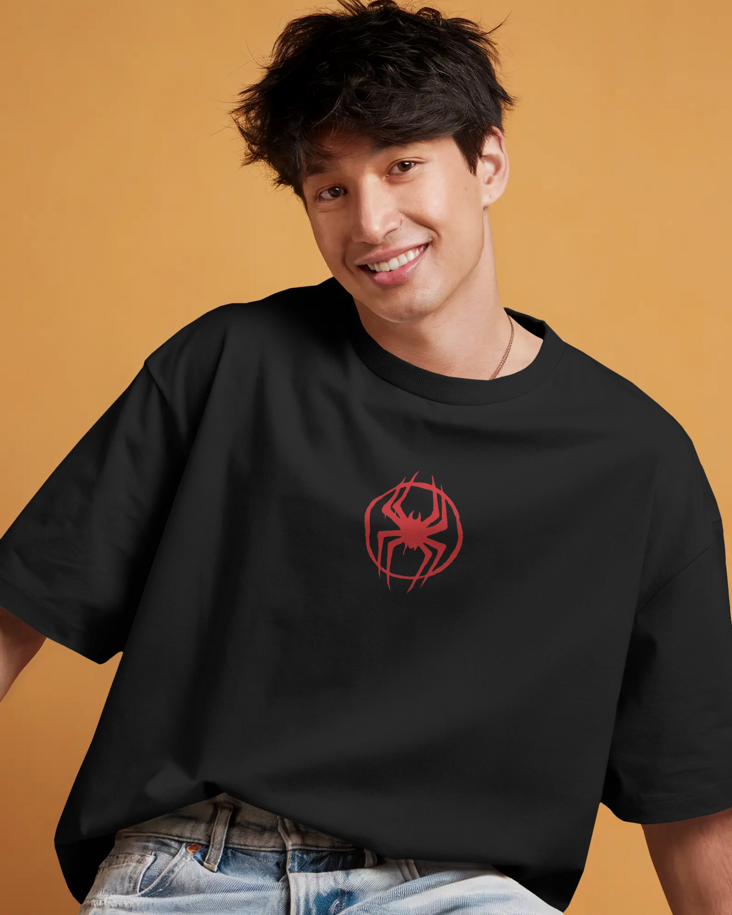 "Urban Spider Vibes: The Spider-Boy Edition Tee"- PUIRE COTTON
