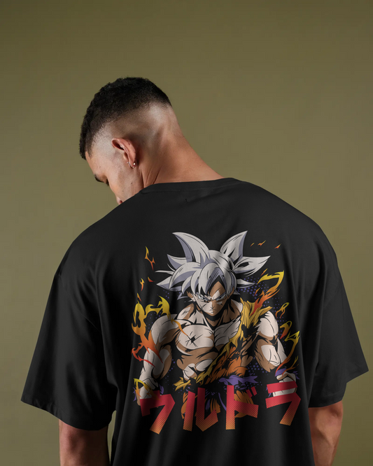 ULTRA INSTINCT GOKU POWER MODE GRAPHIC TEE -PURE COTTON
