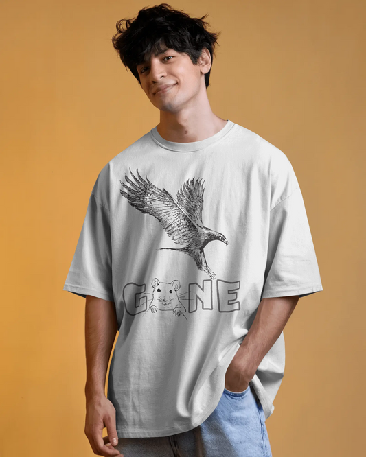 "I am Gone" Oversized t-shirt by REBELROARR's Born Wild Collection.