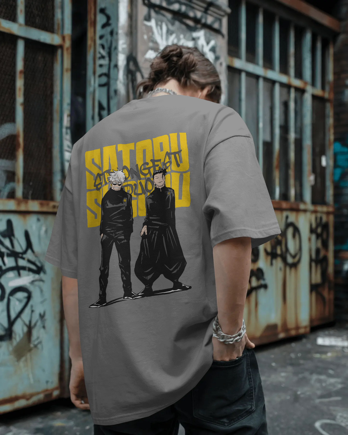 "GOJO and GETO" Oversized T-Shirt – Pure Cotton