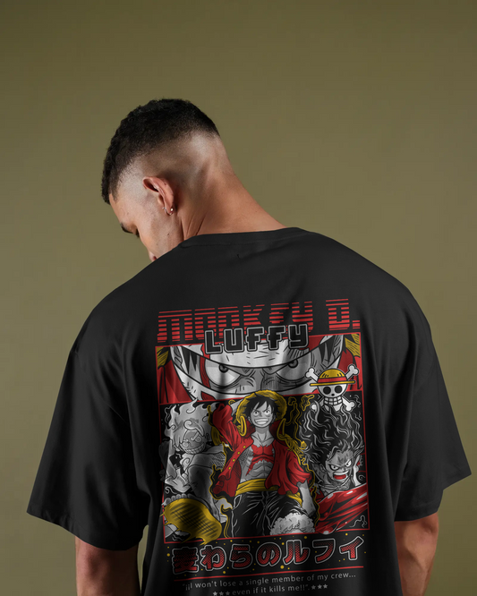 MONKEY D. LUFFY "KING OF PIRATES" GRAPHIC TEE -PURE COTTON