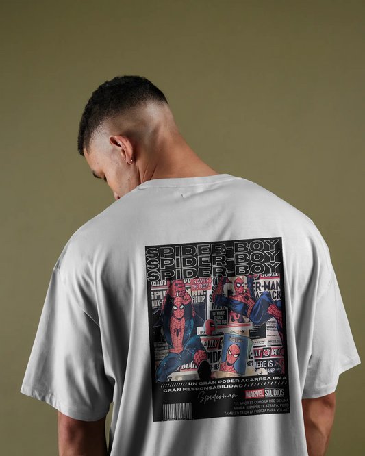 "Urban Spider Vibes: The Spider-Boy Edition Tee"- PUIRE COTTON