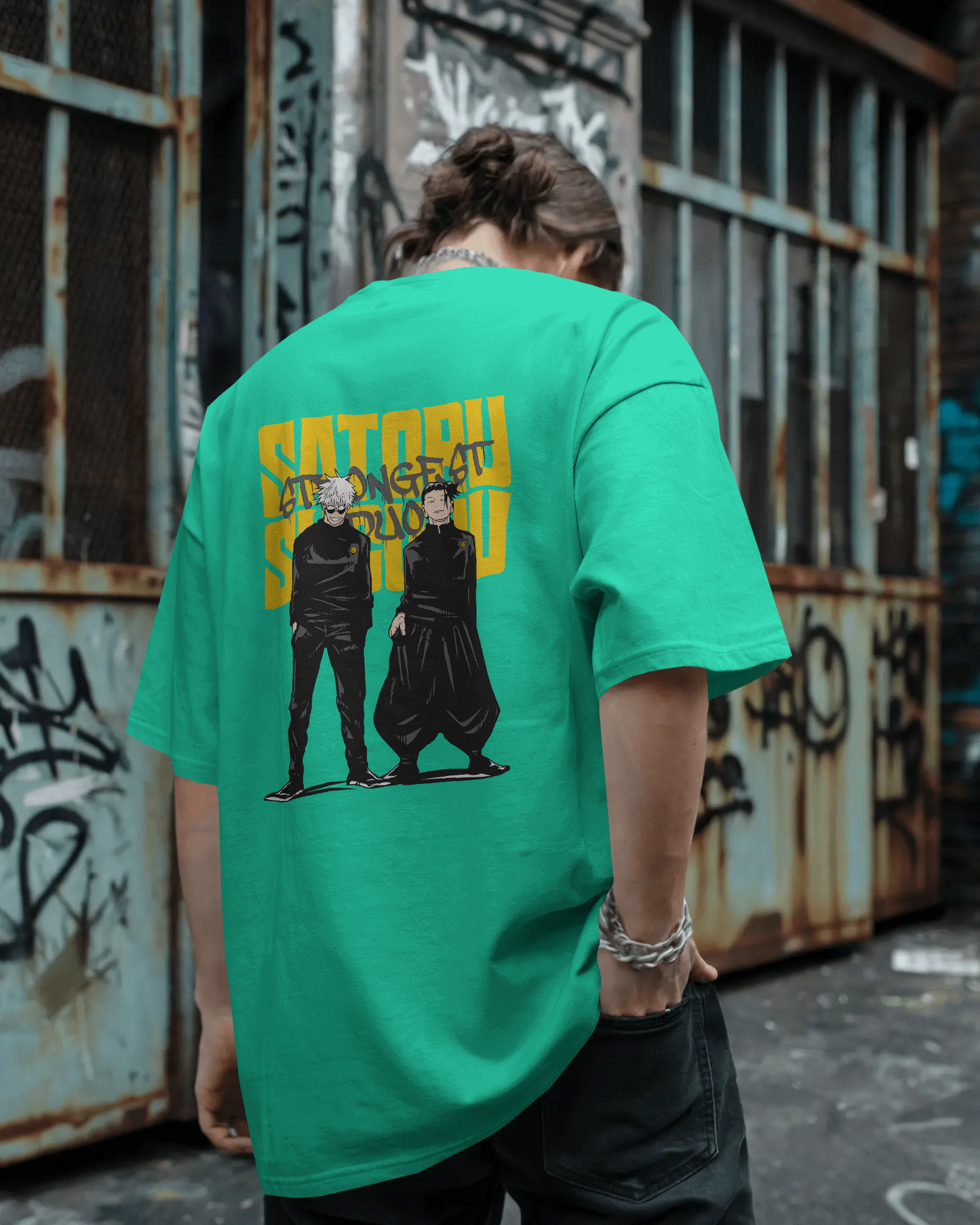 "GOJO and GETO" Oversized T-Shirt – Pure Cotton