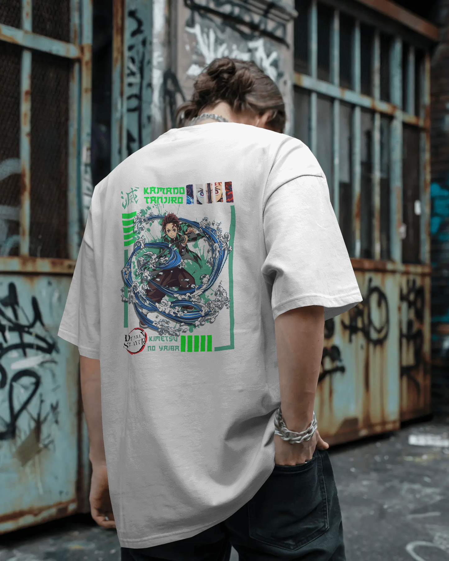 "Demonslayer" Slay it well Downshoulder T-Shirt – Pure Cotton