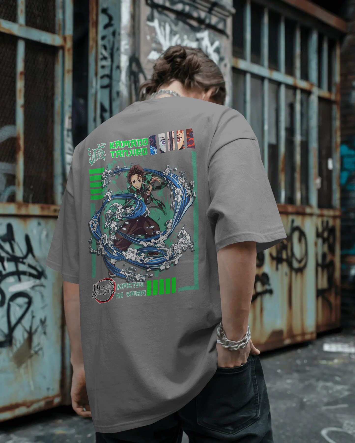 "Demonslayer" Slay it well Downshoulder T-Shirt – Pure Cotton