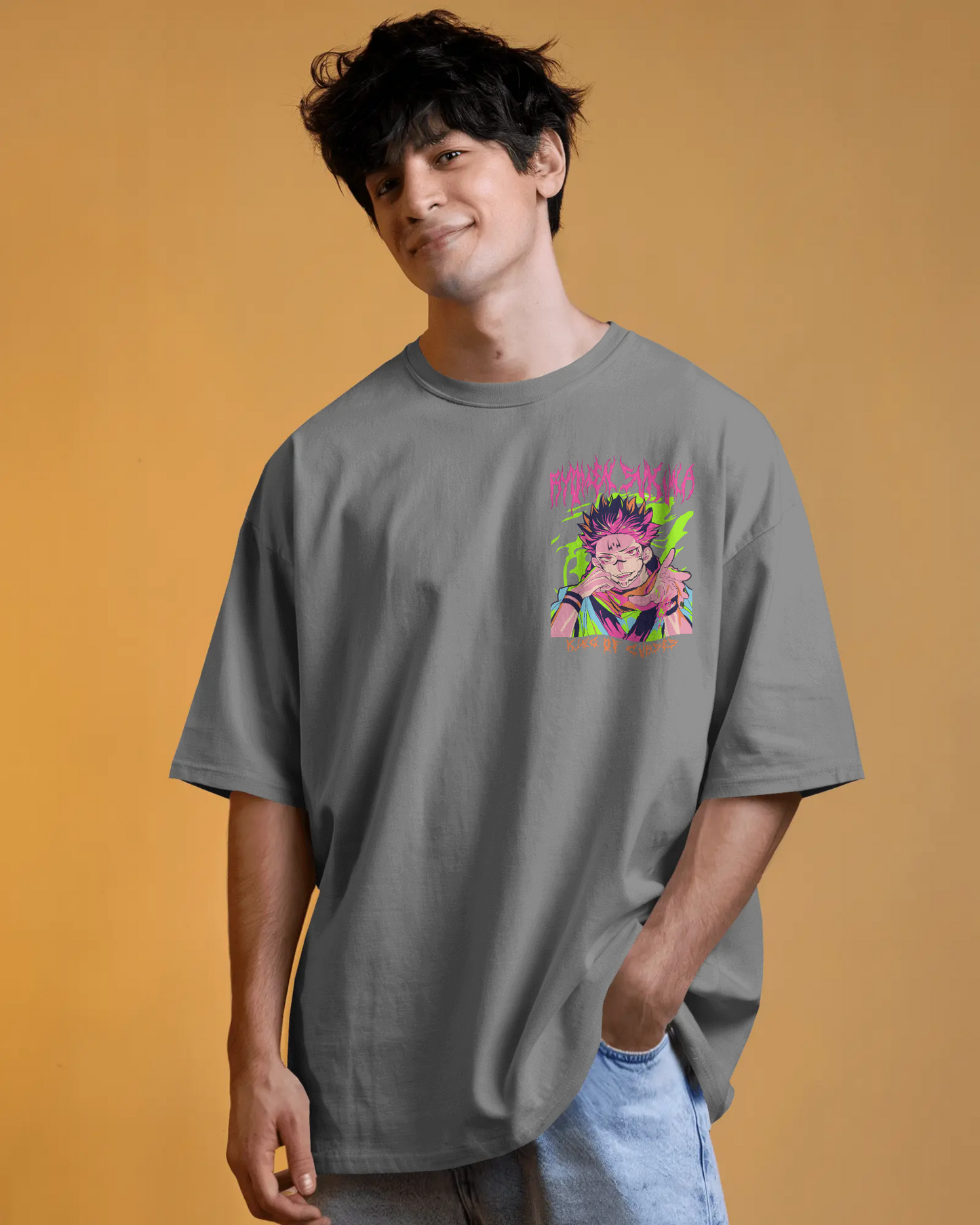 Bubble Scream – Oversized Pop Art T-Shirt | Pure Cotton | Colorful Down Shoulder Fit